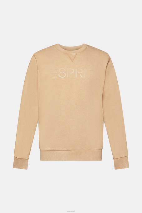 Esprit dressipluusid ja pusad mehed khaki beež logo trükiga dressipluus Z24R773