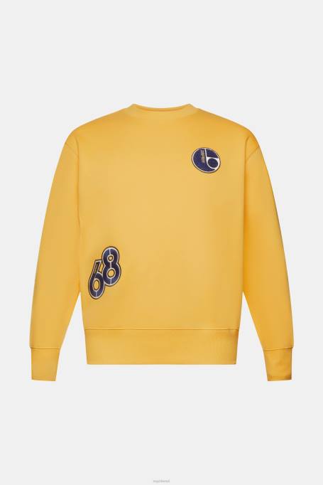 Esprit dressipluusid ja pusad mehed kollane ülikooli lapiga dressipluus Z24R810