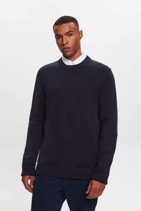 Esprit dressipluusid ja pusad mehed merevägi puuvillane kaelusega dressipluus Z24R579