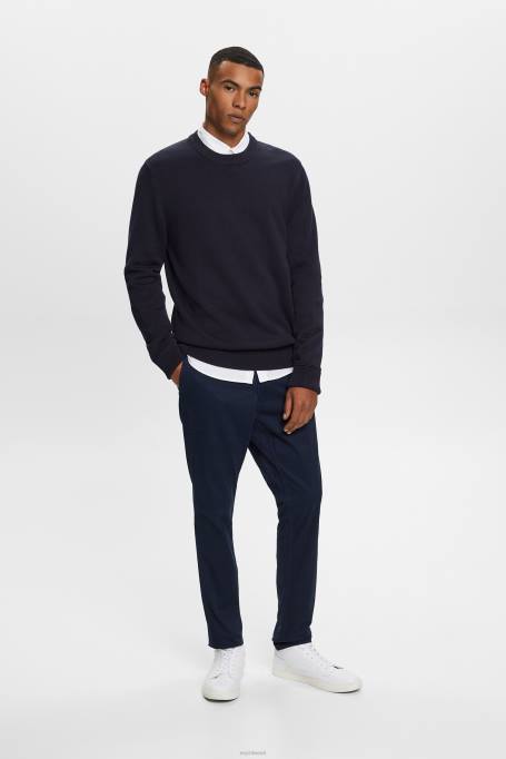 Esprit dressipluusid ja pusad mehed merevägi puuvillane kaelusega dressipluus Z24R579