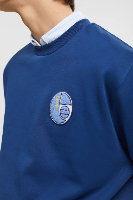 Esprit dressipluusid ja pusad mehed tint ülikooli lapiga dressipluus Z24R809