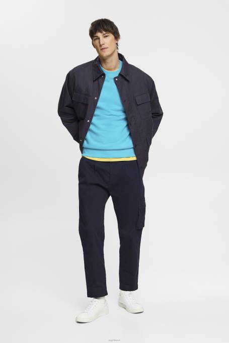 Esprit dressipluusid ja pusad mehed vesiroheline tikitud varrukalogoga dressipluus Z24R724