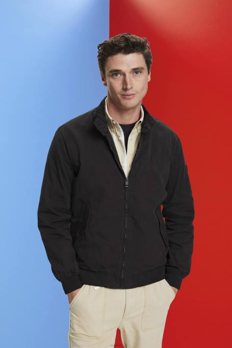 Esprit jakid mehed must bomber jope püstkraega Z24R713