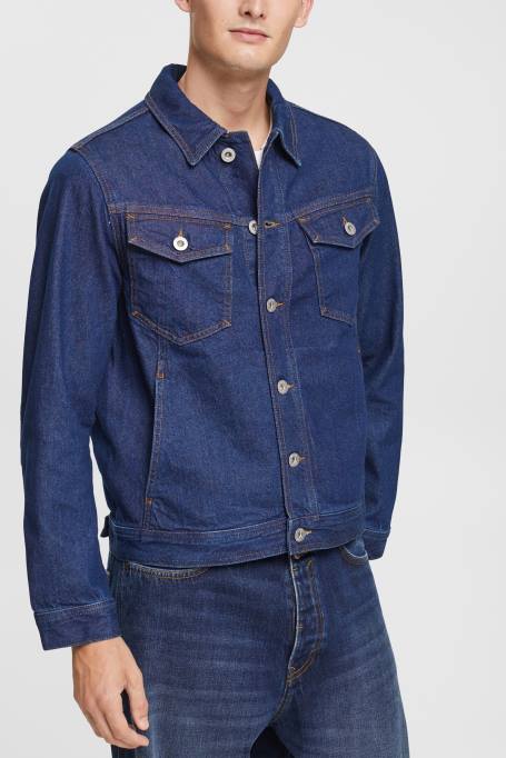 Esprit jakid mehed sinine tume pesu teksajakk Z24R879