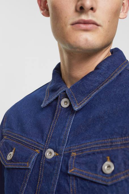 Esprit jakid mehed sinine tume pesu teksajakk Z24R879