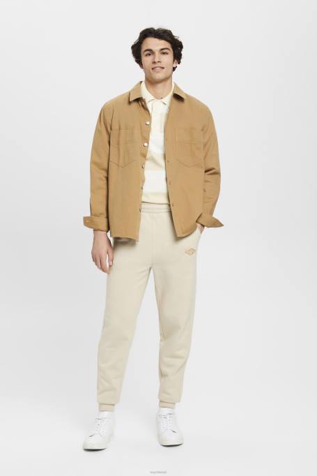 Esprit jooksjad mehed hele taupe logotrükiga sörkijad Z24R665