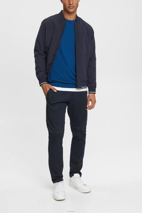 Esprit kampsunid mehed bensiin sinine kootud villane kampsun Z24R905