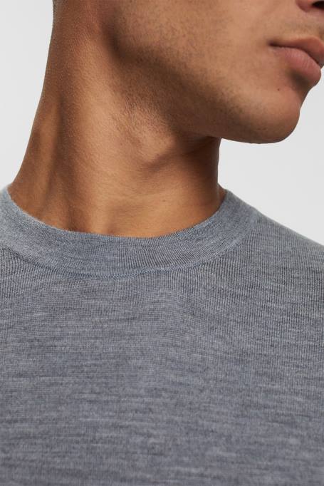 Esprit kampsunid mehed hall kootud villane kampsun Z24R907