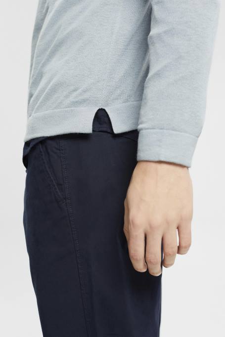 Esprit kampsunid mehed hall sinine peenelt kootud kampsun Z24R685