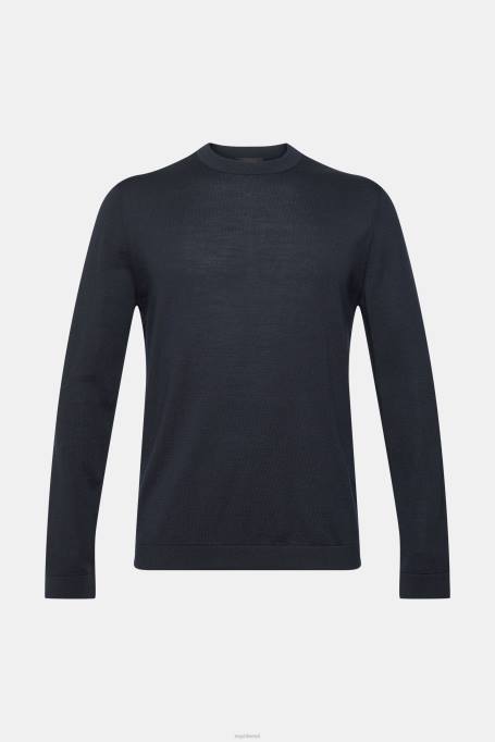 Esprit kampsunid mehed must kootud villane kampsun Z24R903