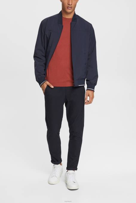 Esprit kampsunid mehed terrakota kootud villane kampsun Z24R906