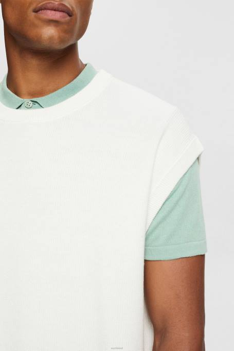 Esprit kampsunid mehed valkjas paak top kahe triibuga Z24R841