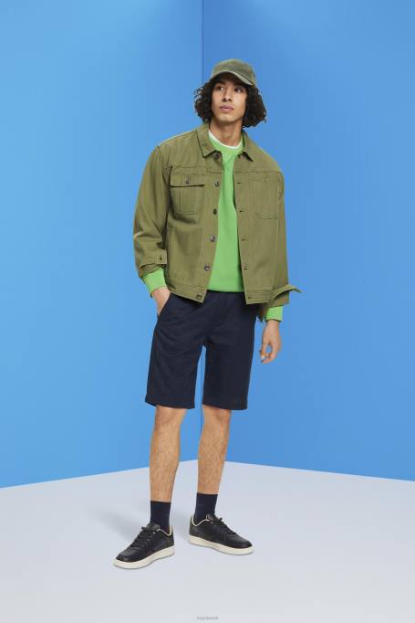 Esprit lühikesed püksid mehed merevägi chino stiilis lühikesed püksid Z24R751