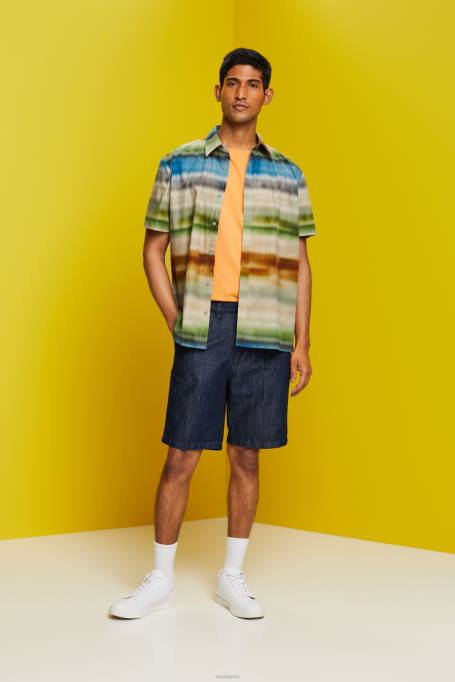 Esprit lühikesed püksid mehed sinine must teksa välimusega chino lühikesed püksid Z24R614