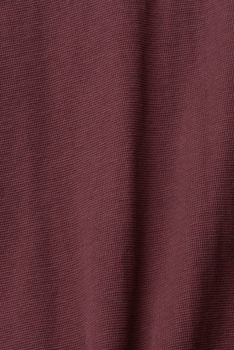 Esprit pikk varrukas mehed bordeaux punane vahvel pique pikkade varrukatega topp Z24R825