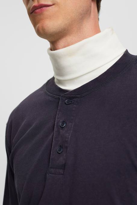 Esprit pikk varrukas mehed merevägi pikkade varrukatega nööpidega topp Z24R772