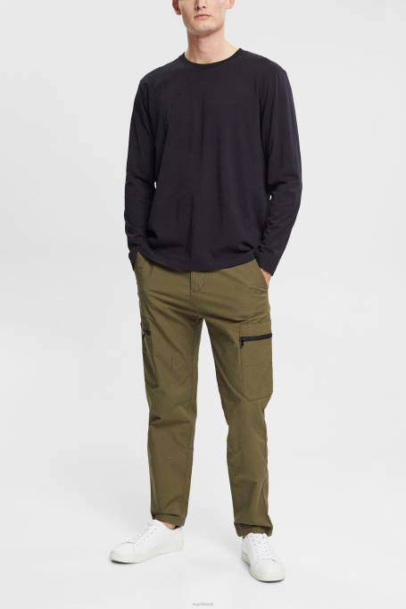 Esprit pikk varrukas mehed must jersey pikkade varrukatega topp Z24R946