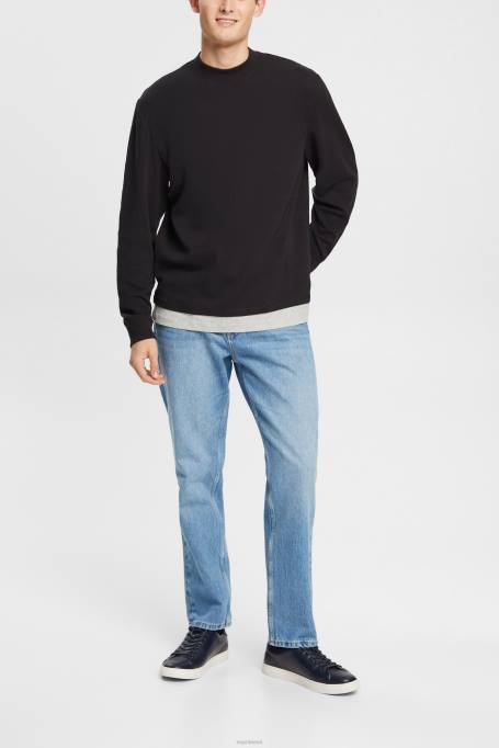 Esprit pikk varrukas mehed must soonik pikkade varrukatega topp Z24R818