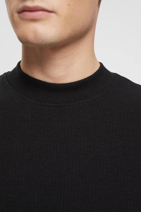 Esprit pikk varrukas mehed must soonik pikkade varrukatega topp Z24R818