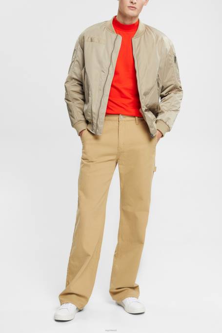 Esprit pikk varrukas mehed punane püstkraega pikkade varrukatega topp Z24R944