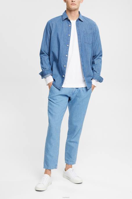 Esprit pikk varrukas mehed valge jersey pikkade varrukatega topp Z24R947