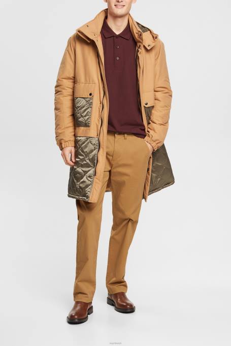 Esprit polod mehed bordeaux punane pikkade varrukatega polosärk Z24R821