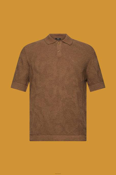 Esprit polod mehed kahvatu khaki boucle polosärk Z24R702