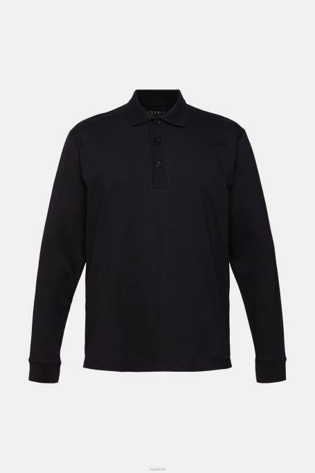 Esprit polod mehed must pikkade varrukatega polosärk Z24R819