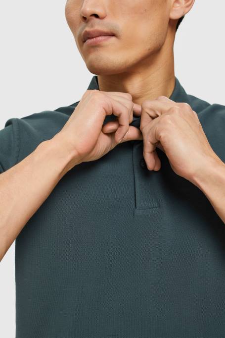 Esprit polod mehed sinakassinine pima puuvillane pikee polosärk Z24R927