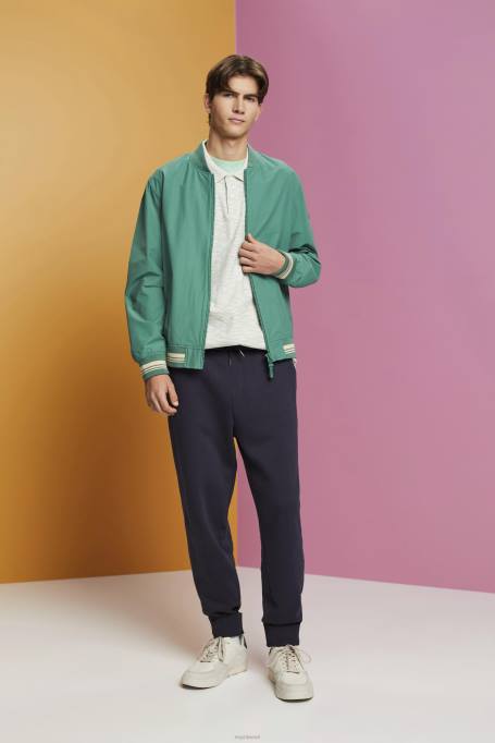 Esprit polod mehed tsitrusviljade roheline peene triibuga melanž polosärk Z24R703