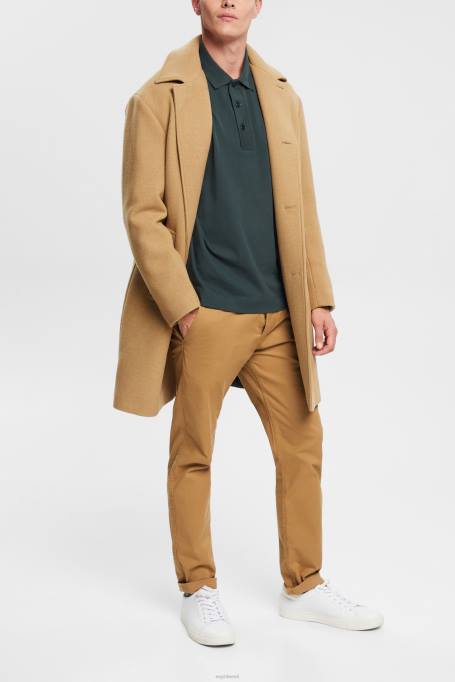 Esprit polod mehed tumesinine roheline pikkade varrukatega polosärk Z24R820