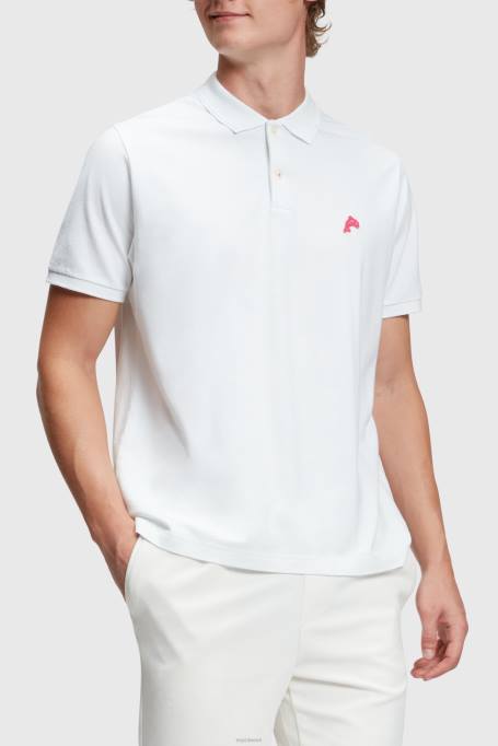 Esprit polod mehed valge delfiinide tenniseklubi klassikaline polo Z24R893