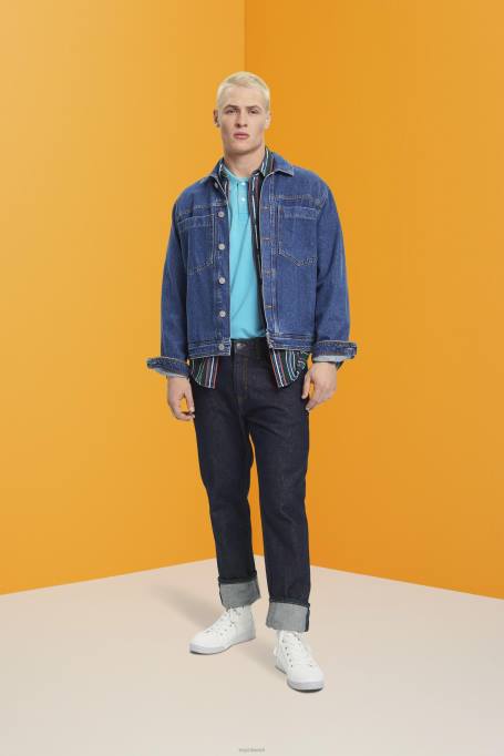 Esprit polod mehed vesiroheline kivipestud puuvillane pikee polosärk Z24R708