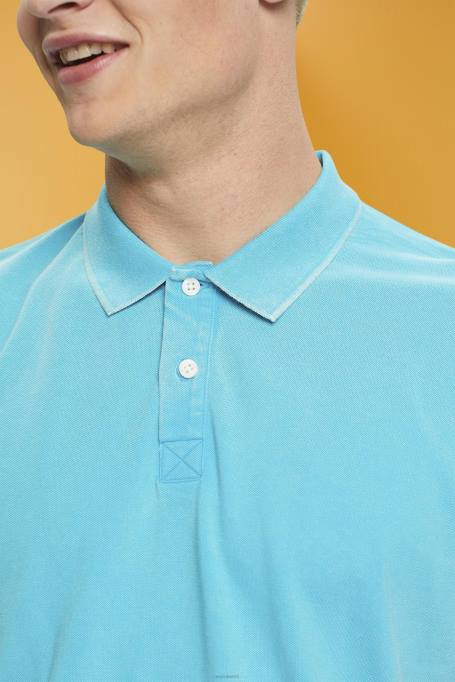 Esprit polod mehed vesiroheline kivipestud puuvillane pikee polosärk Z24R708