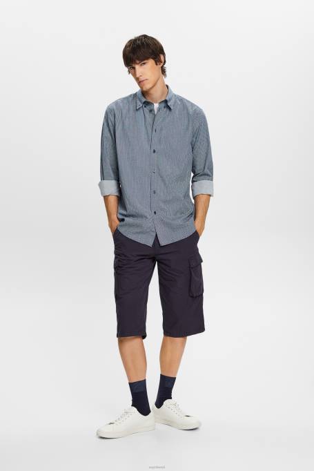 Esprit särgid mehed hall sinine puuvillasest popliinist särk Z24R576