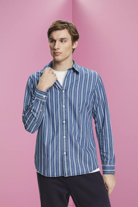 Esprit särgid mehed jää slim fit triipudega teksasärk Z24R716