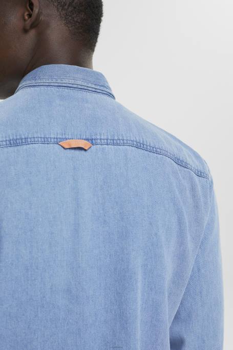 Esprit särgid mehed sinine hele pesu teksasärk Z24R737