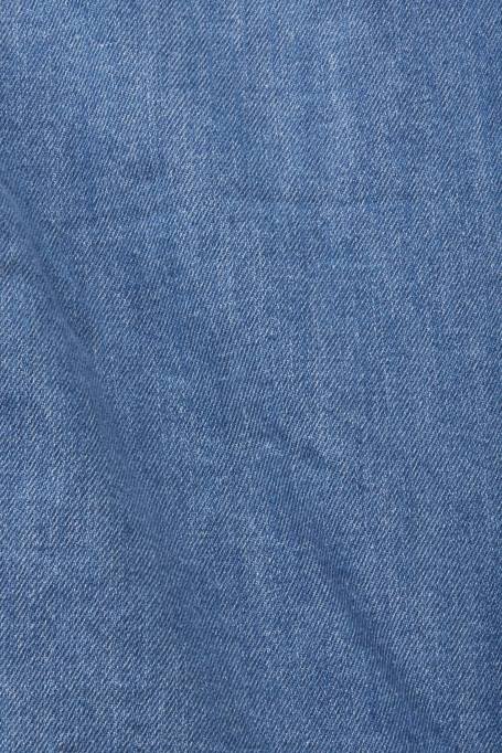 Esprit särgid mehed sinine keskmine pesu boxy denim lühikeste varrukatega särk Z24R670