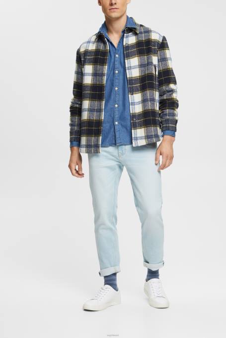 Esprit särgid mehed sinine keskmine pesu teksasärk Z24R833