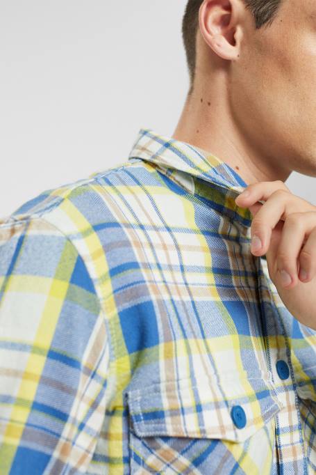 Esprit särgid mehed sinine ruuduline pluus Z24R886