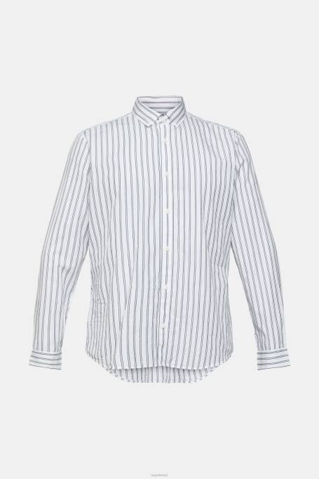 Esprit särgid mehed valge triibuline nööbiga särk Z24R884