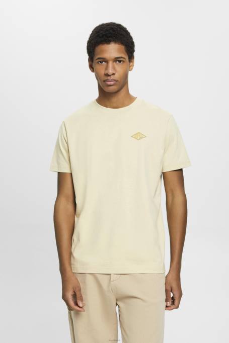 Esprit t-särgid mehed beež logotrükiga t-särk Z24R600