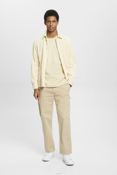 Esprit t-särgid mehed beež logotrükiga t-särk Z24R600