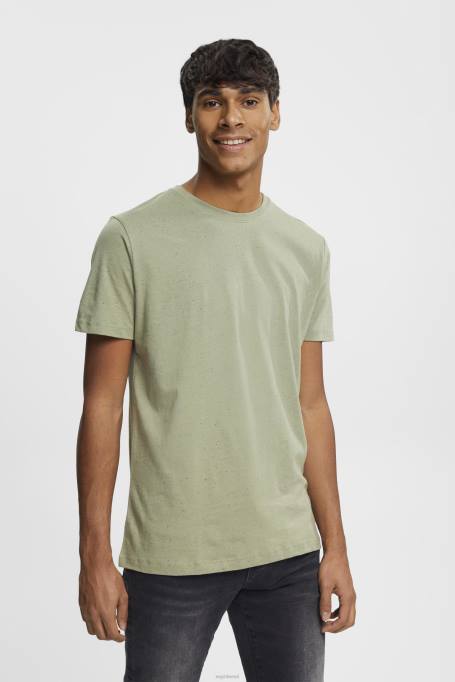 Esprit t-särgid mehed hele khaki täpiline trikoo T-särk Z24R780