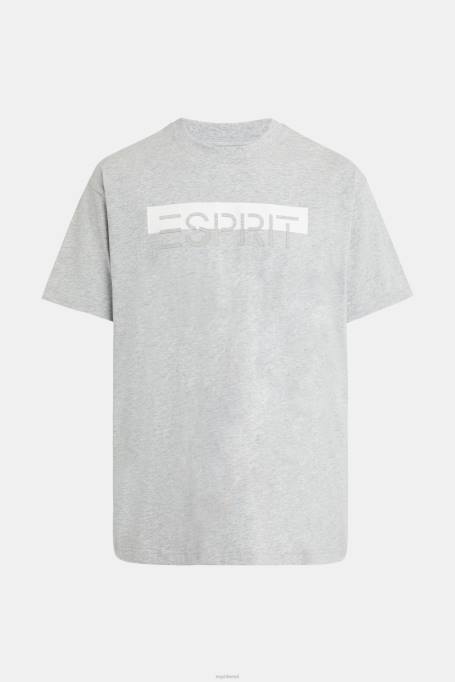 Esprit t-särgid mehed helehall matt säraga logoga aplikatsiooniga t-särk Z24R615