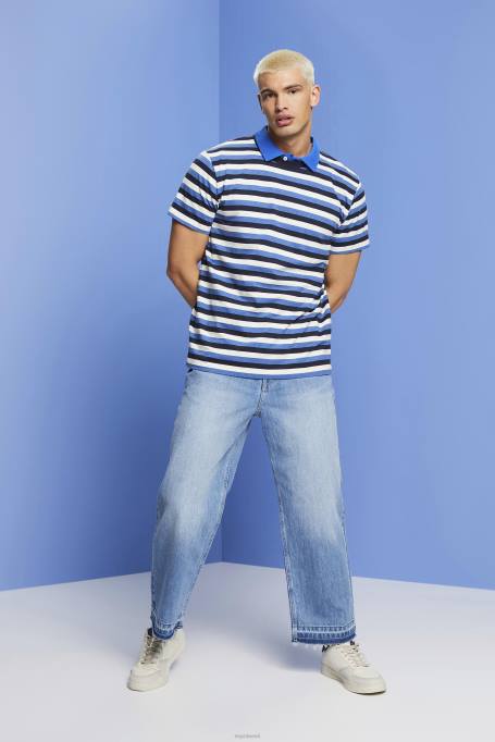 Esprit t-särgid mehed merevägi triibuline jersey t-särk, 100% puuvill Z24R736