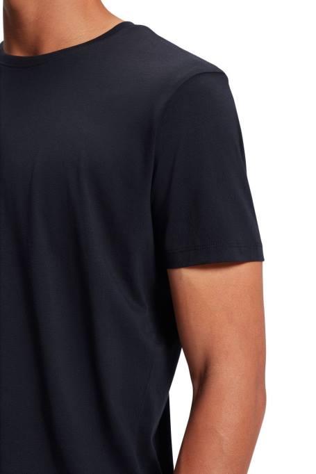 Esprit t-särgid mehed must kahes pakis crewneck puuvillased T-särgid Z24R855