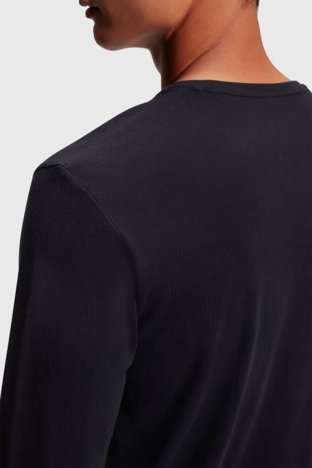 Esprit t-särgid mehed must logoga trükitud trikoo T-särk Z24R862