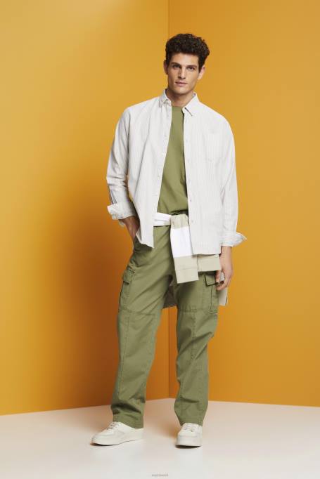 Esprit t-särgid mehed oliiv logoga t-särk, 100% puuvill Z24R669