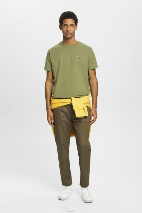 Esprit t-särgid mehed oliiv logotrükiga t-särk Z24R601